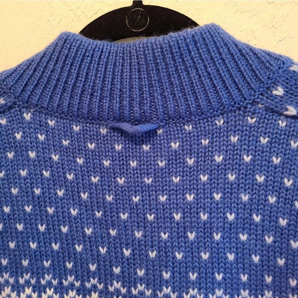Vintage Fair Isle Wool Ski Scandinavian Sweater M - Picture 9 of 9